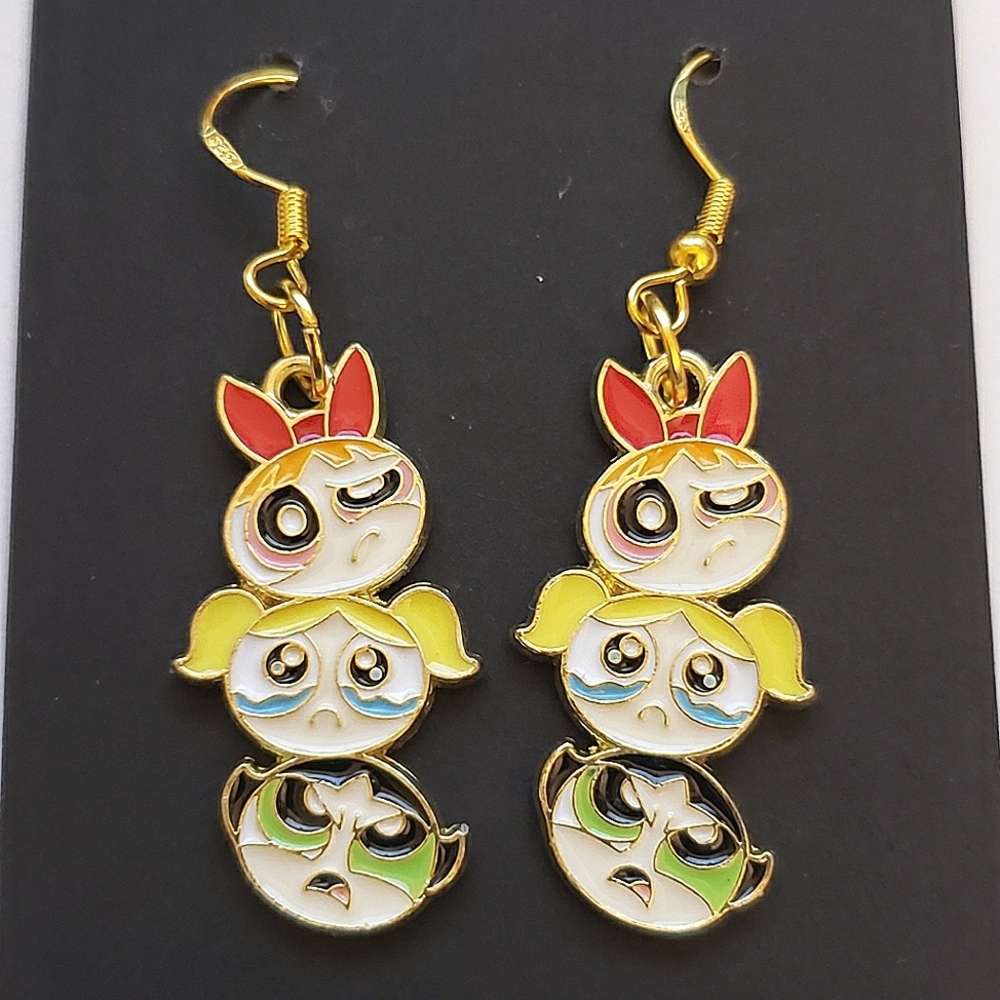 Handmade Powerpuff Girls Earrings